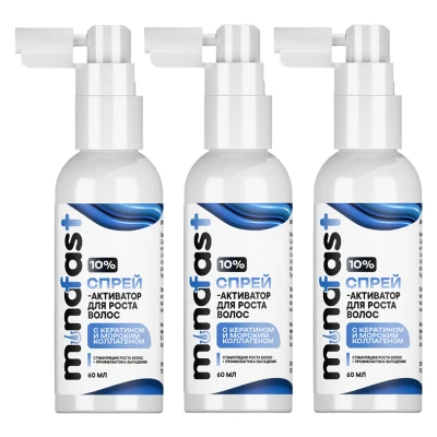 Спрей-активатор для роста волос Minofast 10% - 3 флакона