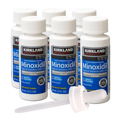 Миноксидил Киркланд 5% - 6 флаконов, оригинальная пипетка